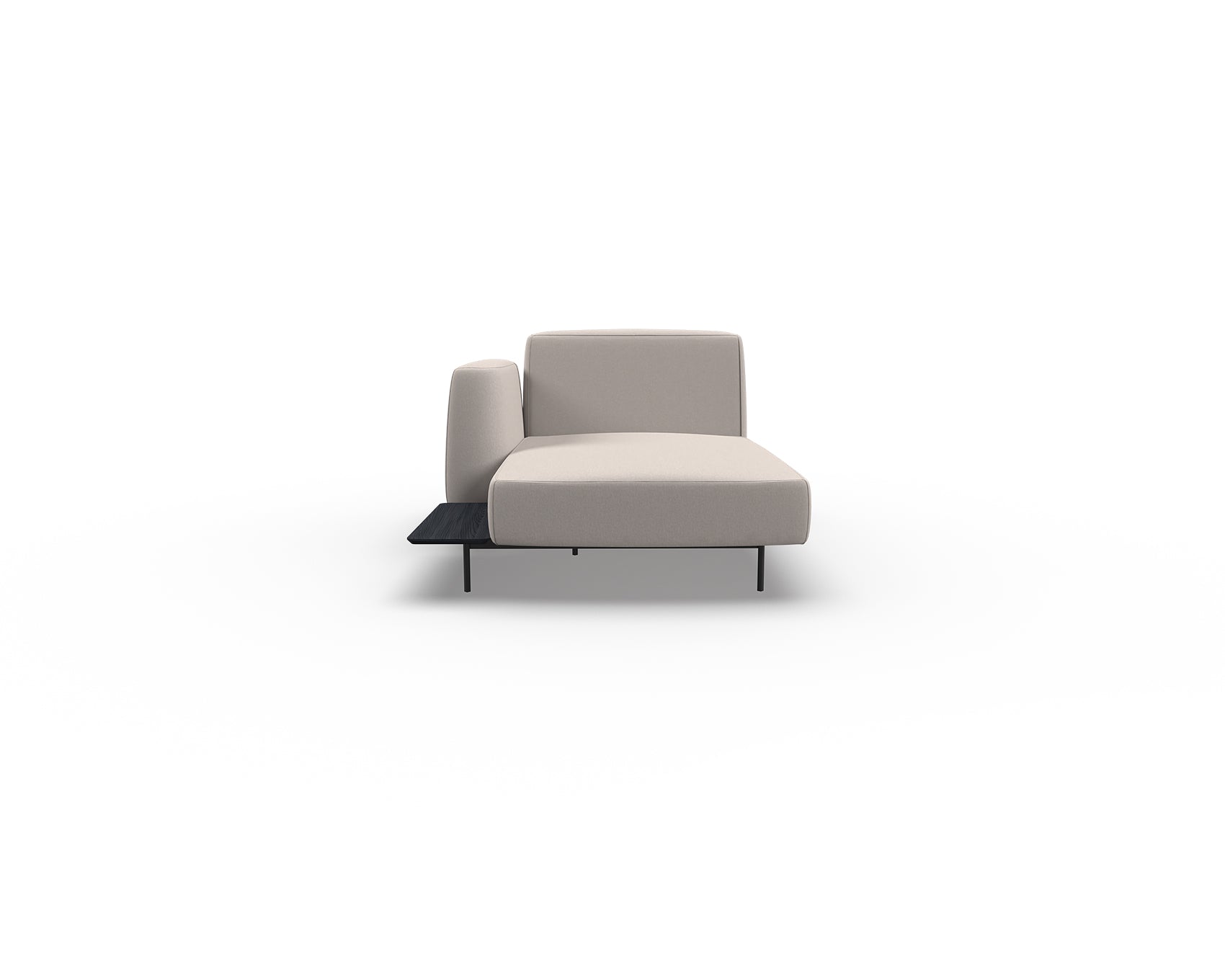 Noon Sofa Left Chaise with Shelf